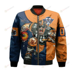 UT Martin Skyhawks Bomber Jacket 3D Printed Football