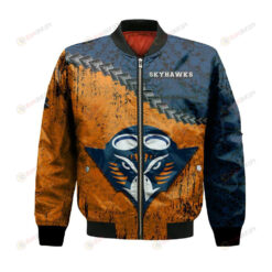 UT Martin Skyhawks Bomber Jacket 3D Printed Grunge Polynesian Tattoo