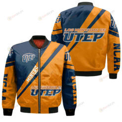 UTEP Miners Logo Bomber Jacket 3D Printed Cross Style