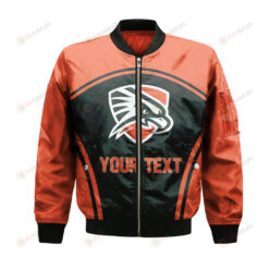 UTPB Falcons Bomber Jacket 3D Printed Custom Text And Number Curve Style Sport