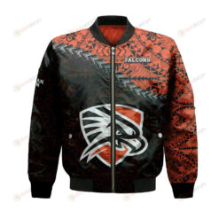 UTPB Falcons Bomber Jacket 3D Printed Grunge Polynesian Tattoo