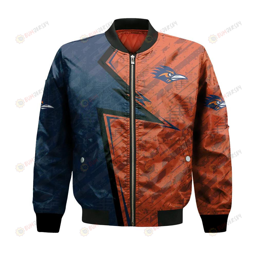 UTSA Roadrunners Bomber Jacket 3D Printed Abstract Pattern Sport