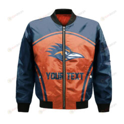 UTSA Roadrunners Bomber Jacket 3D Printed Custom Text And Number Curve Style Sport