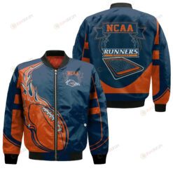 UTSA Roadrunners Bomber Jacket 3D Printed - Fire Football