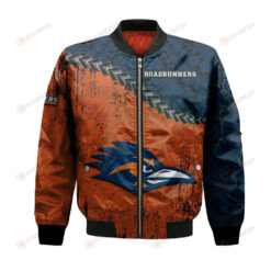 UTSA Roadrunners Bomber Jacket 3D Printed Grunge Polynesian Tattoo