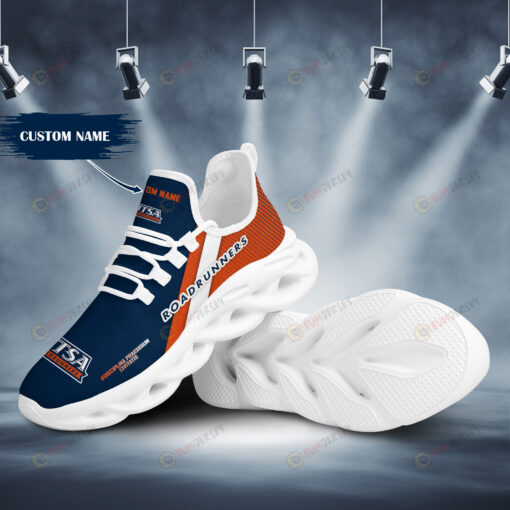 UTSA Roadrunners Logo Pattern Custom Name 3D Max Soul Sneaker Shoes