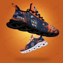 UTSA Roadrunners Logo Torn And Splatter Pattern 3D Max Soul Sneaker Shoes