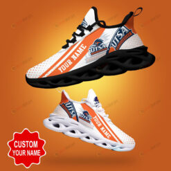 UTSA Roadrunners Shadow Logo Polka Dot Pattern Custom Name 3D Max Soul Sneaker Shoes