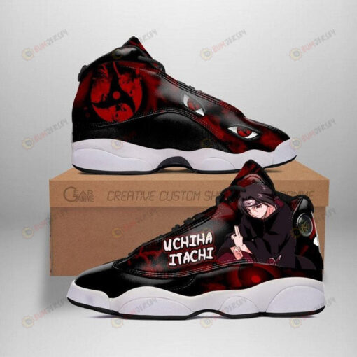 Uchiha Itachi Jutsu Sharingan Eyes Air Jordan 13 Shoes Sneakers