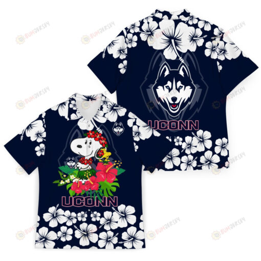 Uconn Huskies NCAA Snoopy Champions Basketball 2023 Hawaiian Shirt SH1 - Gray