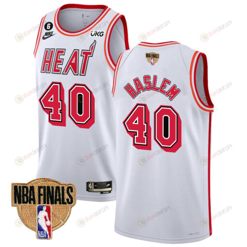 Udonis Haslem 40 Miami Heat Final Champions 2023 Swingman Jersey - Classic Edition - White