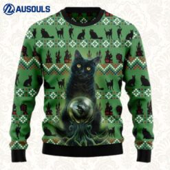 Ugly Black Cat TG5928 Ugly Halloween Sweater Ugly Sweaters For Men Women Unisex