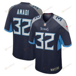 Ugo Amadi Tennessee Titans Game Player Jersey - Navy