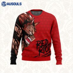 Unbreakable Red Riot My Hero Academia Ugly Sweaters For Men Women Unisex