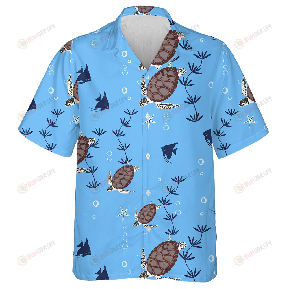 Underwater World With Sea Turtles Dance Oceanlife Hawaiian Shirt