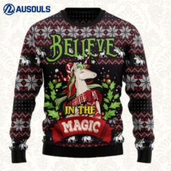 Unicorn Believe In The Magic Ugly Sweaters For Men Women Unisex
