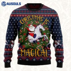 Unicorn Christmas Is Magical Ugly Sweaters For Men Women Unisex