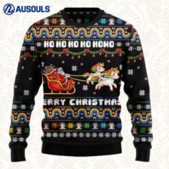 Unicorn Merry Christmas Ugly Sweaters For Men Women Unisex