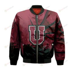 Union Dutchmen Bomber Jacket 3D Printed Basketball Net Grunge Pattern