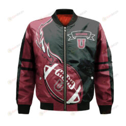 Union Dutchmen Bomber Jacket 3D Printed Flame Ball Pattern