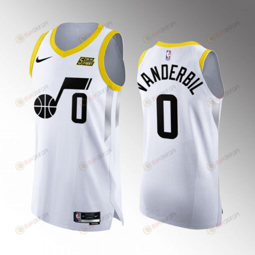 Utah Jazz 0 Jarred Vanderbilt White Jersey 2022-23 Association Edition