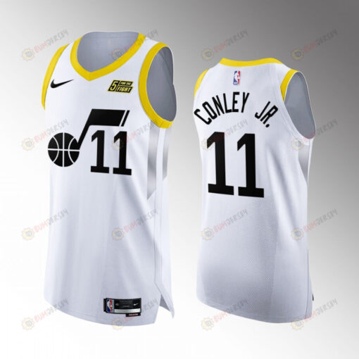 Utah Jazz 11 Mike Conley Jr. White Jersey 2022-23 Association Edition