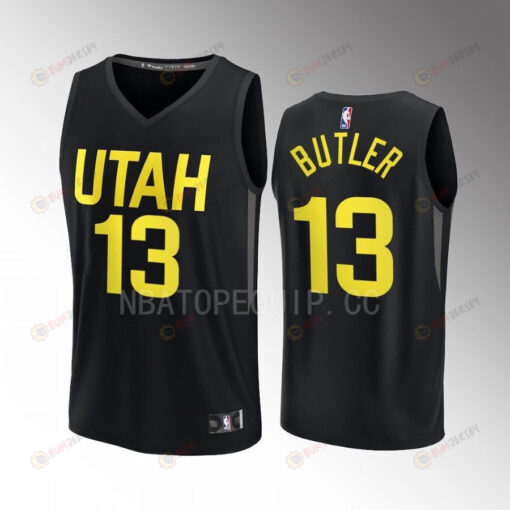 Utah Jazz 13 Jared Butler Statement Edition Men Jersey 2022-23 Fast Break Player Black