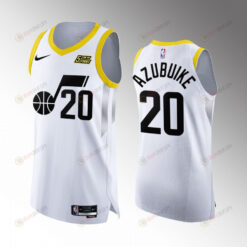 Utah Jazz 20 Udoka Azubuike White Jersey 2022-23 Association Edition