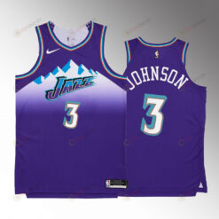 Utah Jazz 3 Stanley Johnson Purple Jersey 2022-23 Classic Edition