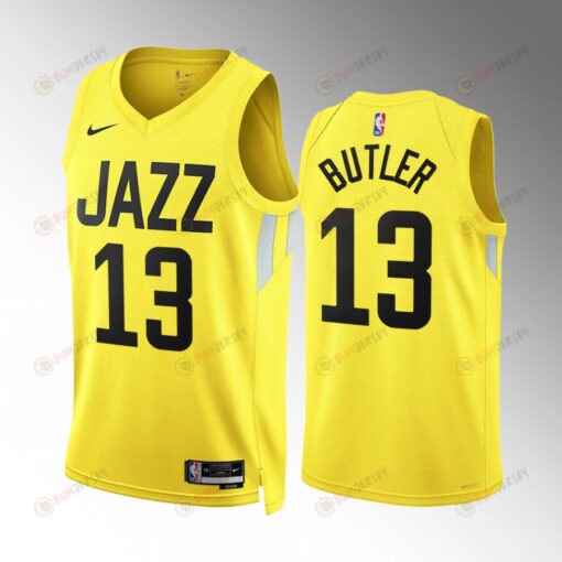 Utah Jazz Jared Butler 13 2022-23 Icon Edition Yellow Men Jersey