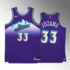 Utah Jazz Johnny Juzang 33 2022-23 Hardwood Classics Purple Jersey