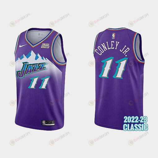 Utah Jazz Mike Conley Jr. 11 2022-23 Classic Edition Purple Men Jersey