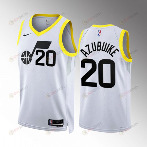 Utah Jazz Udoka Azubuike 2022-23 Association Edition White 20 Jersey