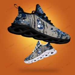 Utah State Aggies Logo Torn And Splatter Pattern 3D Max Soul Sneaker Shoes