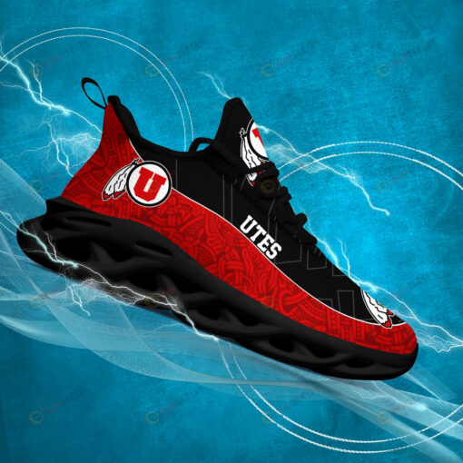 Utah Utes Logo Texture Pattern 3D Max Soul Sneaker Shoes