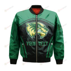 Utah Valley Wolverines Bomber Jacket 3D Printed Custom Text And Number Curve Style Sport