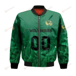 Utah Valley Wolverines Bomber Jacket 3D Printed Team Logo Custom Text And Number