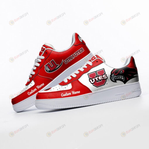 Utes Mascot Logo Pattern Custom Name Air Force 1 Printed