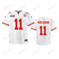 Valdes-Scantling 11 Kansas City Chiefs Super Bowl LVII Game Jersey - Youth White
