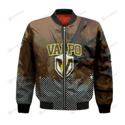 Valparaiso Beacons Bomber Jacket 3D Printed Basketball Net Grunge Pattern