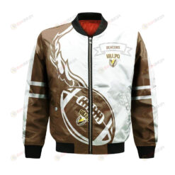 Valparaiso Beacons Bomber Jacket 3D Printed Flame Ball Pattern