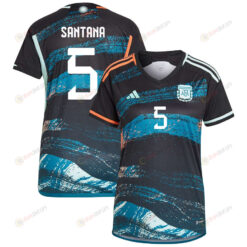 Vanesa Santana 5 Argentina Women's National Team 2023-24 World Cup Away Women Jersey