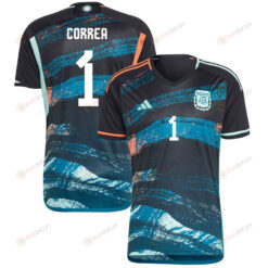 Vanina Correa 1 Argentina Women's National Team 2023-24 World Cup Away Men Jersey