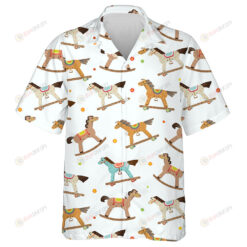 Various Wooden Horses And Flower Cartoon Hawaiian Shirt