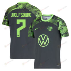V?clav ?ern? 7 VfL Wolfsburg 2023-24 Away Men Jersey - Black