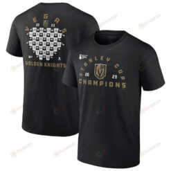 Vegas Golden Knights 2023 Stanley Cup Champions Jersey Roster T-Shirt - Black