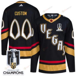 Vegas Golden Knights 2023 Stanley Cup Champions Patch Custom 00 Special Edition 2.0 Breakaway Jersey - Black