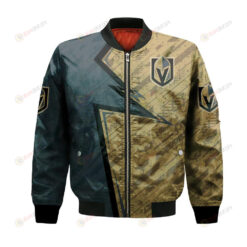 Vegas Golden Knights Bomber Jacket 3D Printed Abstract Pattern Sport