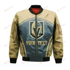 Vegas Golden Knights Bomber Jacket 3D Printed Custom Text And Number Curve Style Sport