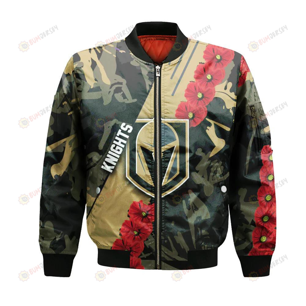 Vegas Golden Knights Bomber Jacket 3D Printed Sport Style Keep Go on